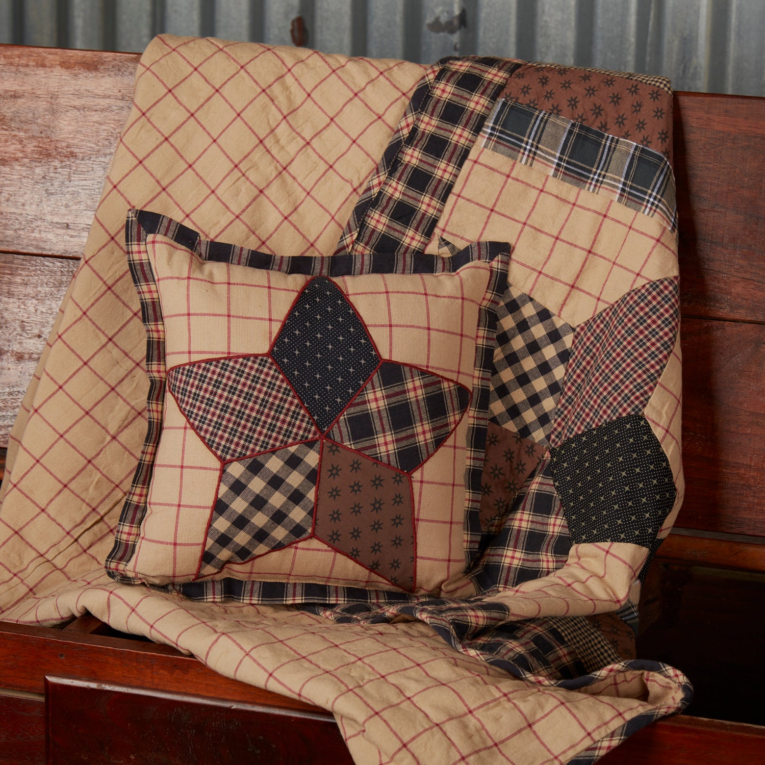 Bingham Star Patch Pillow
