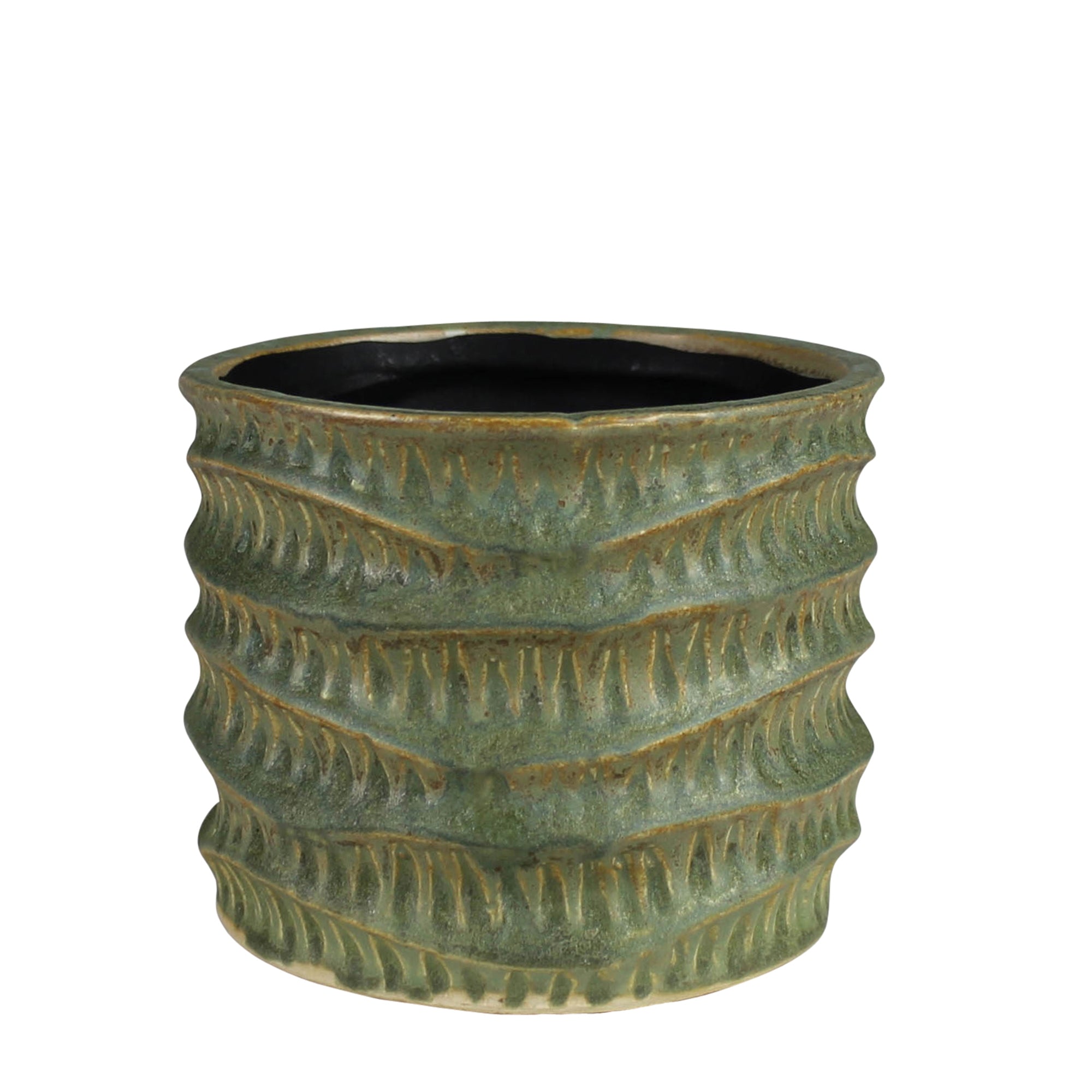 Textured Cachepot - 4”, Ceramic