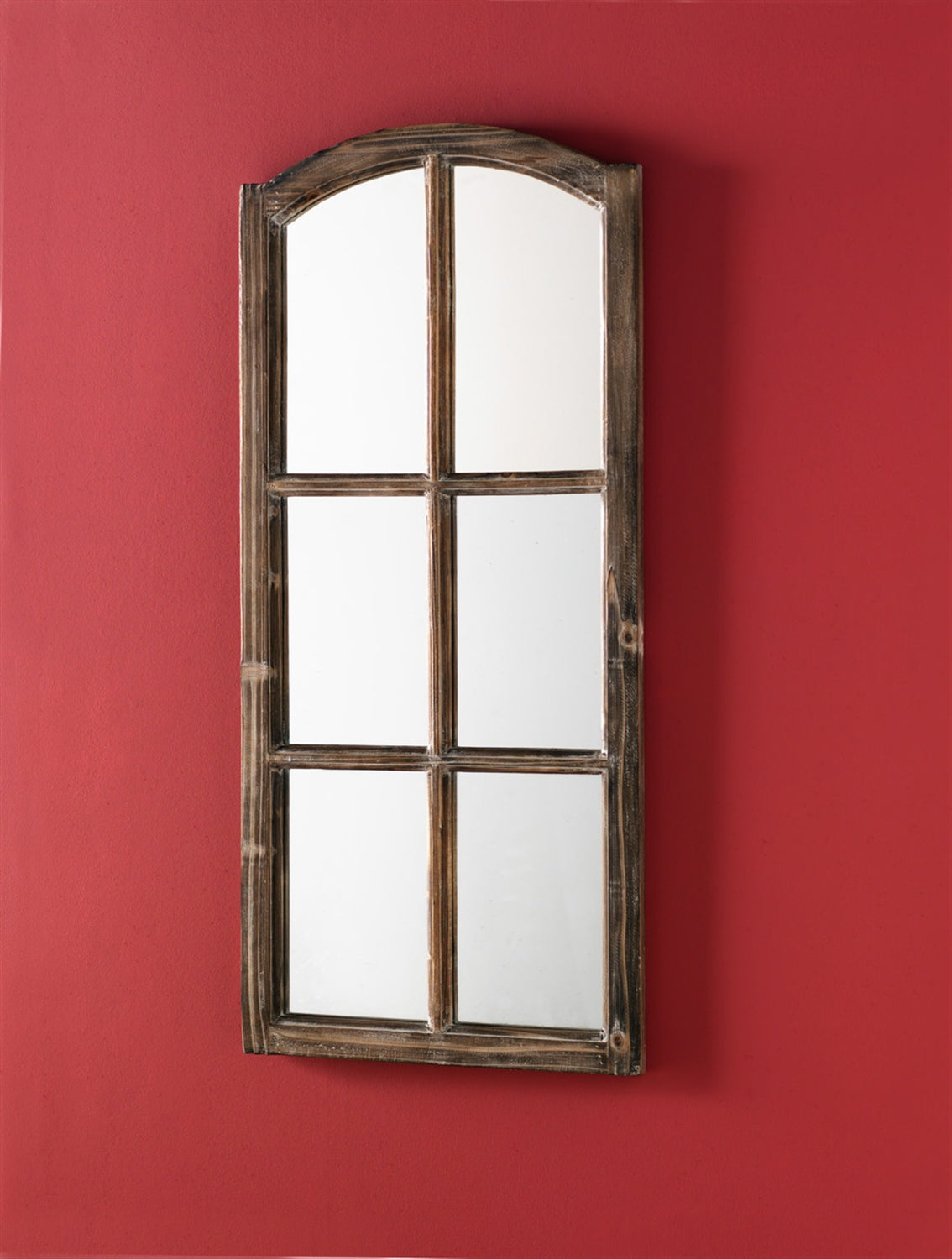Wooden French Farmhouse Mirror 43"H