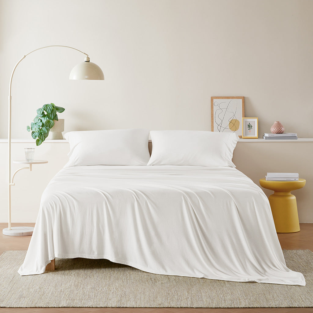 Cotton Blend Jersey Knit All Season Sheet Set