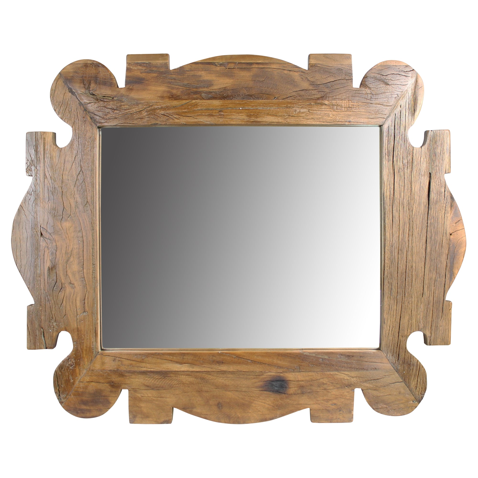 Wood Framed Artistic Mirror