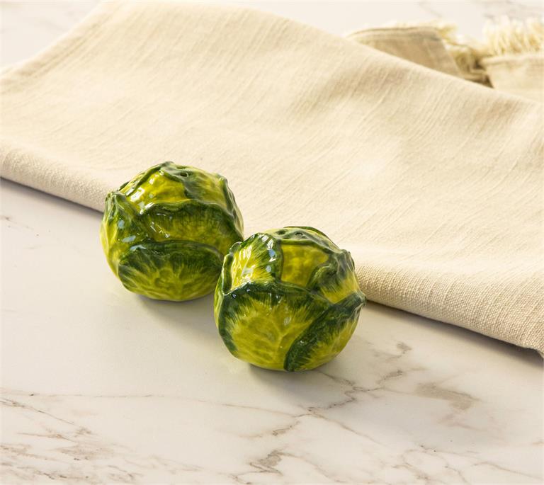 Salt And Pepper Shakers - Cabbage