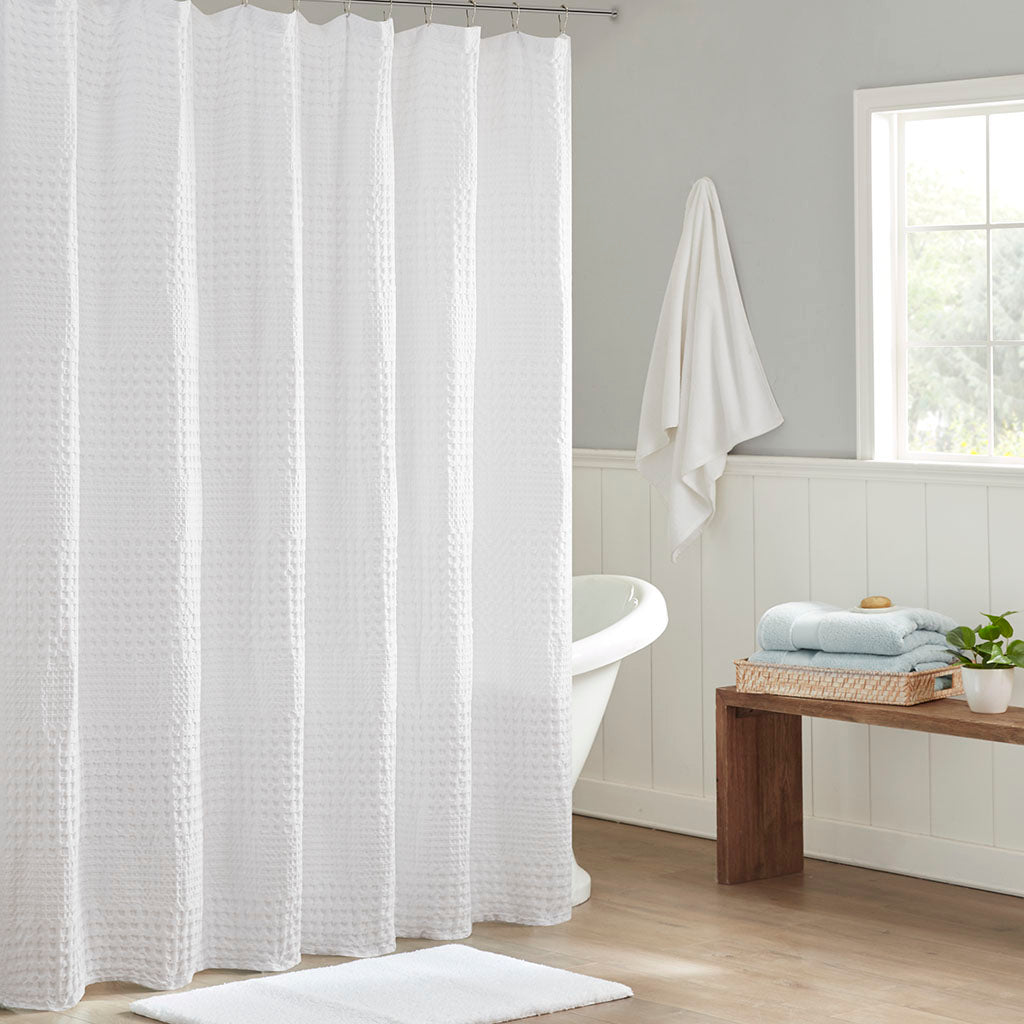 Arlo Jacquard Shower Curtain