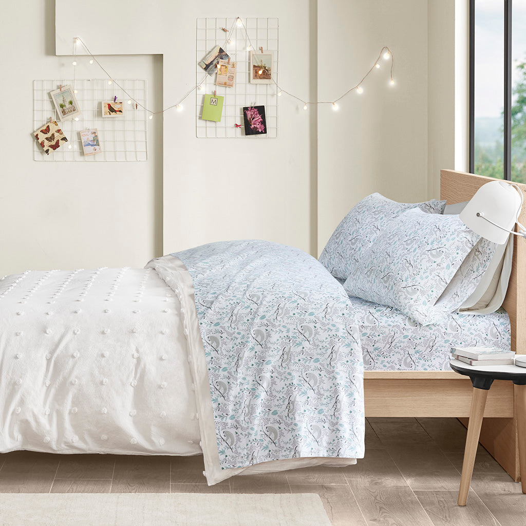Cozy Soft Cotton Flannel Printed Sheet Set