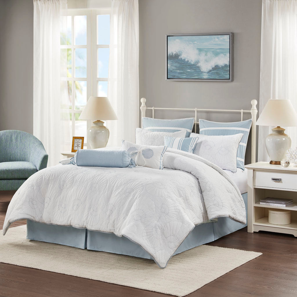 Crystal Beach 6 Piece Cotton Comforter Set