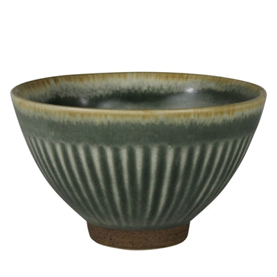 Ribbed Bowl, Sage Green