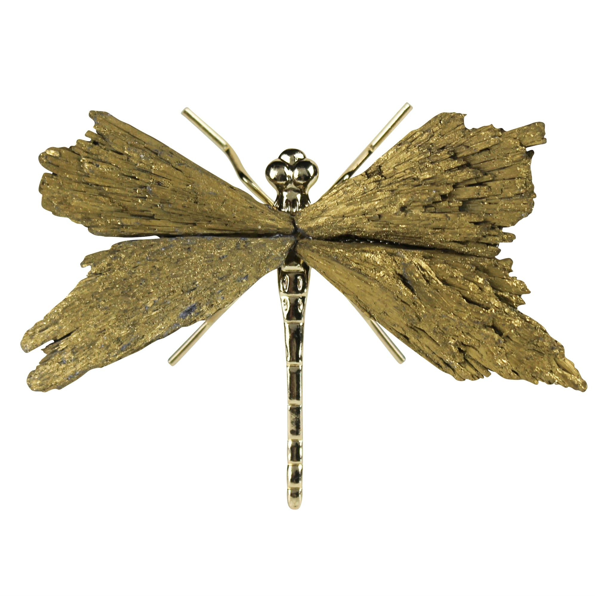 Dragonfly with Kyanite Gold
