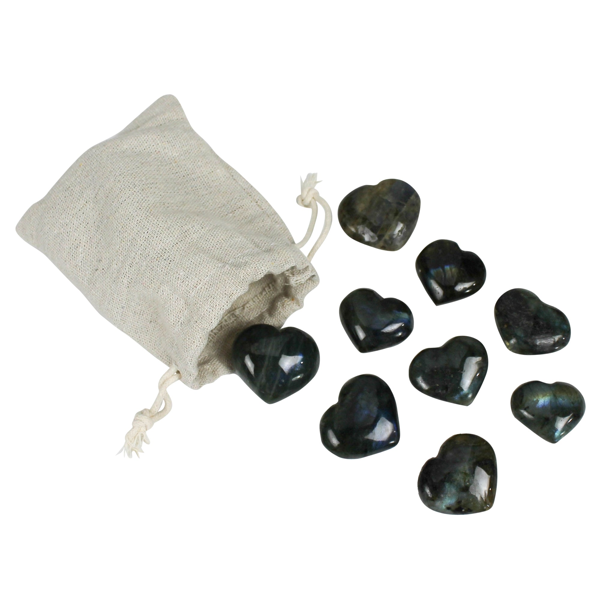 Labradorite Heart