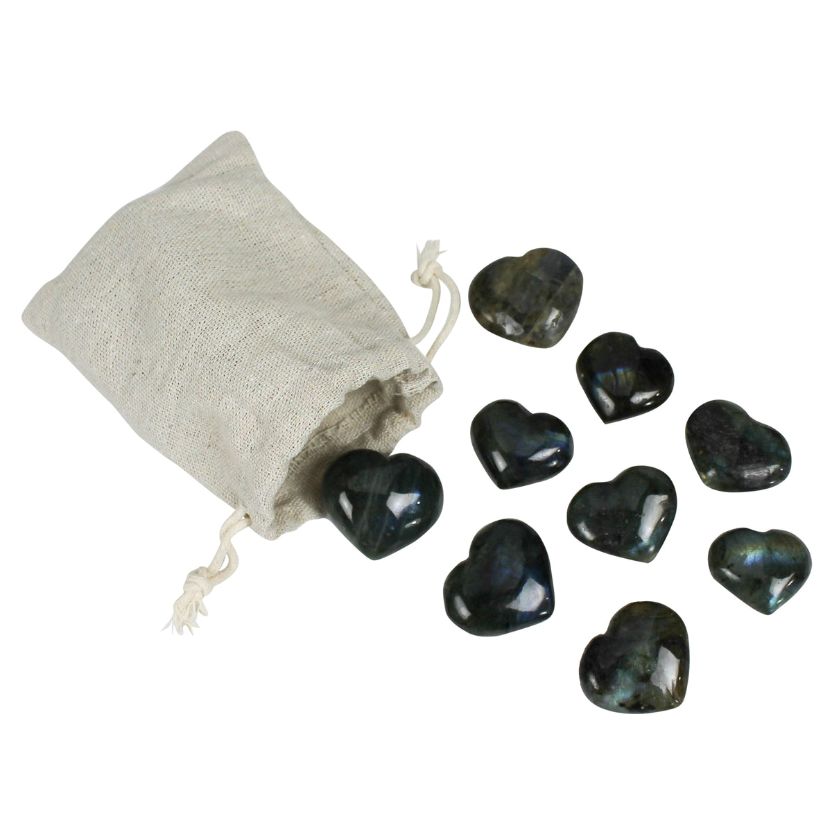 Labradorite Heart