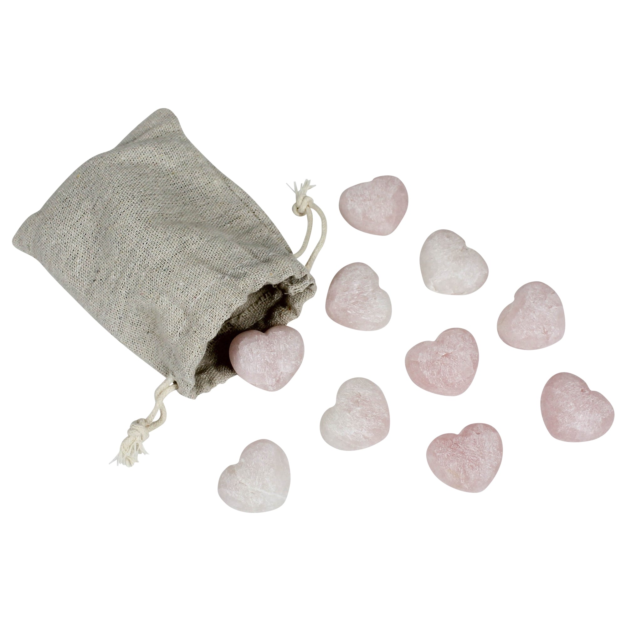 Rose Quartz Heart, Unpolished