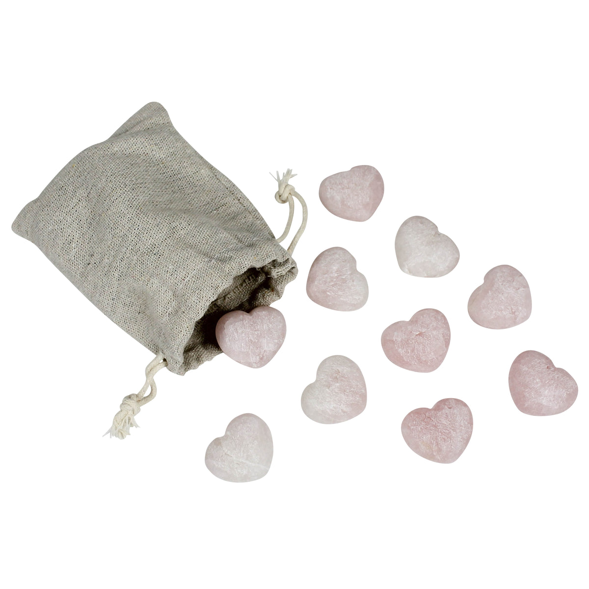 Rose Quartz Heart, Unpolished