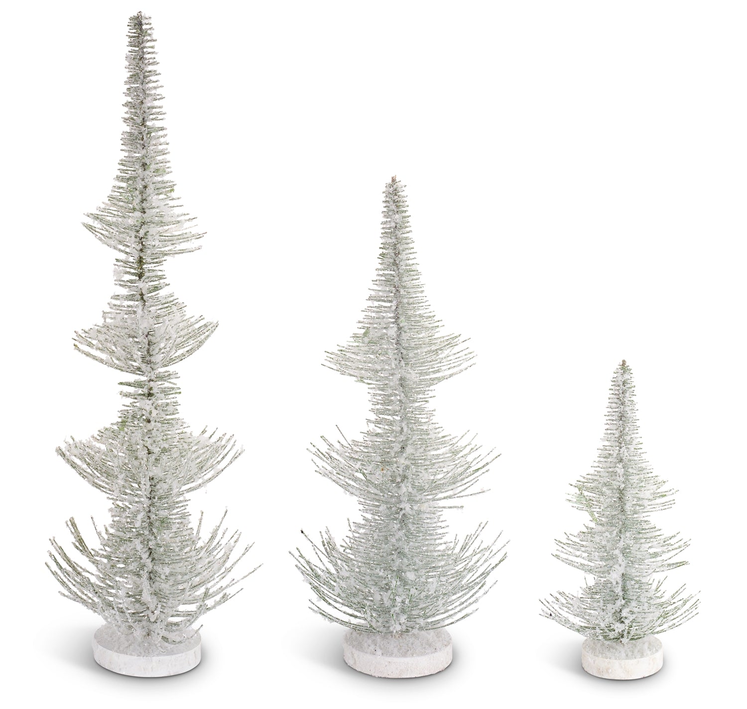 Frosted Pine Trees (Set of 3) 12"H, 19"H, 24.5"H