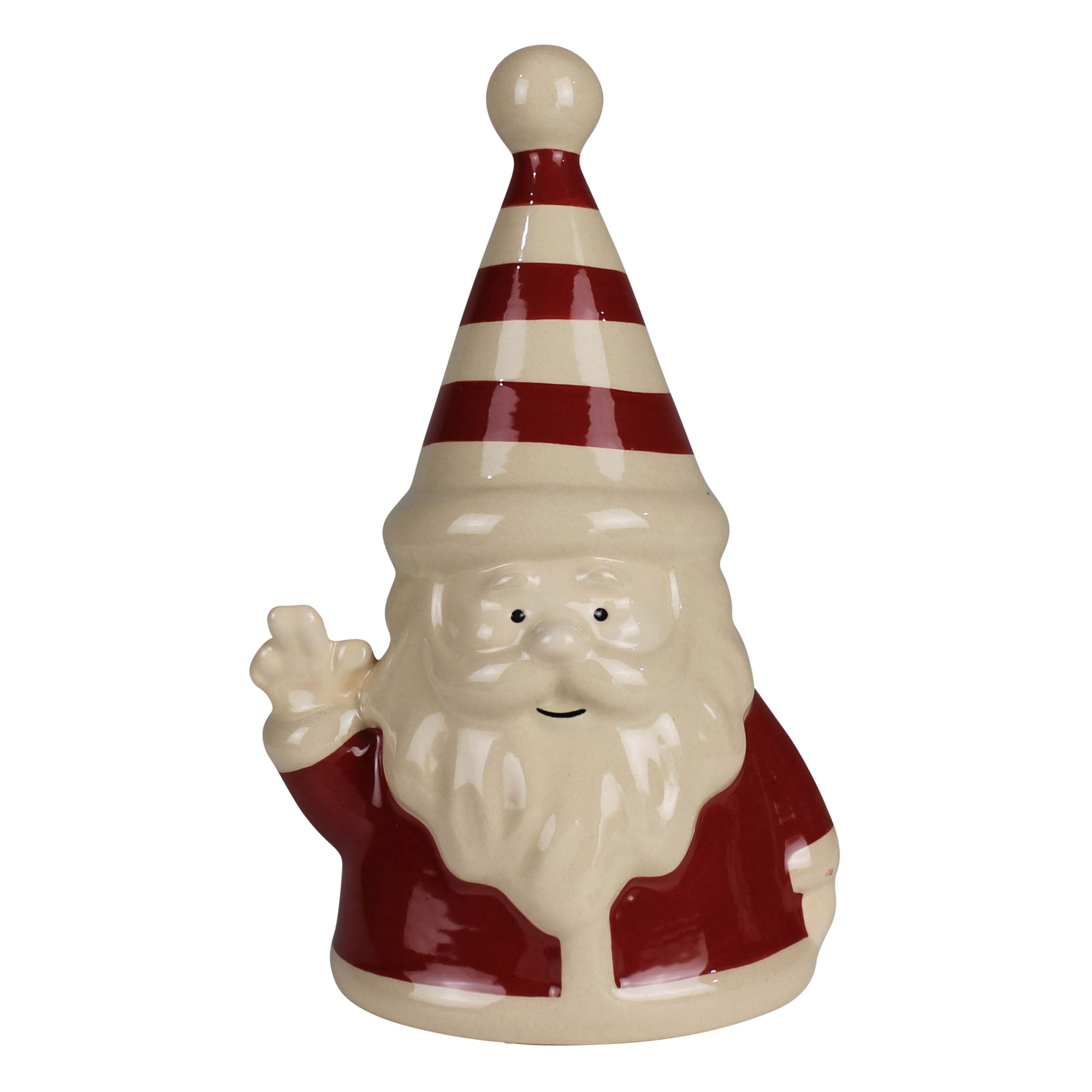 Striped Santa, Ceramic