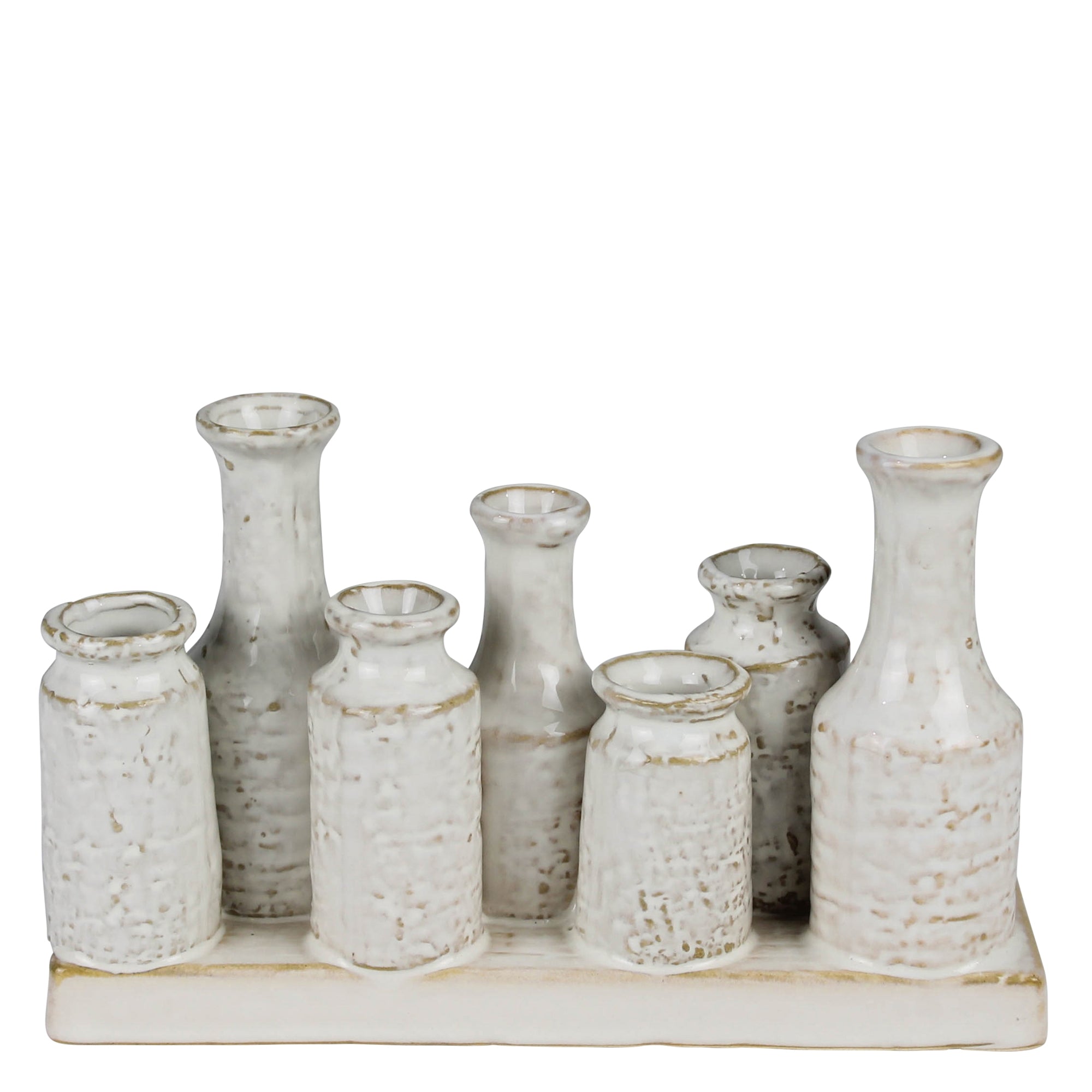 Quinn Vase Cluster of 7 Vases, Ceramic