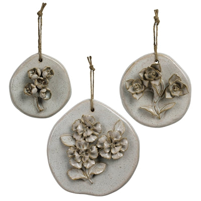Floral Wall Hangings - Set/3