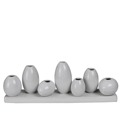 Group of 7 Oval Vases