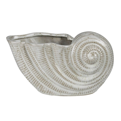 Nautilus Shell Planter, Ceramic - 4”