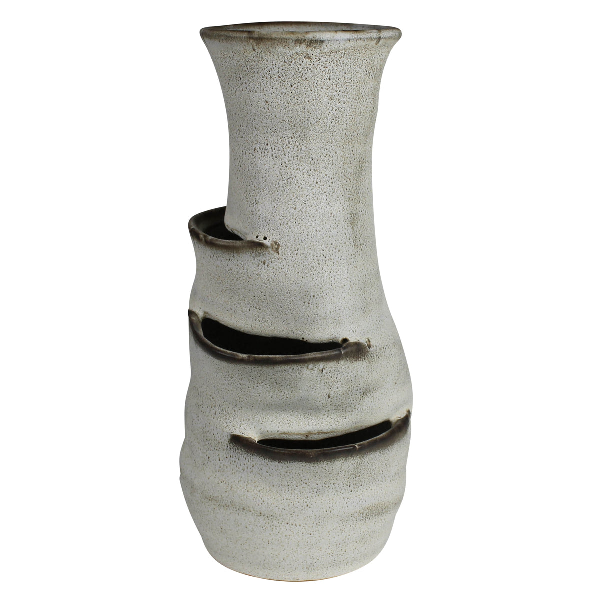 Vase with Slots - Lrg