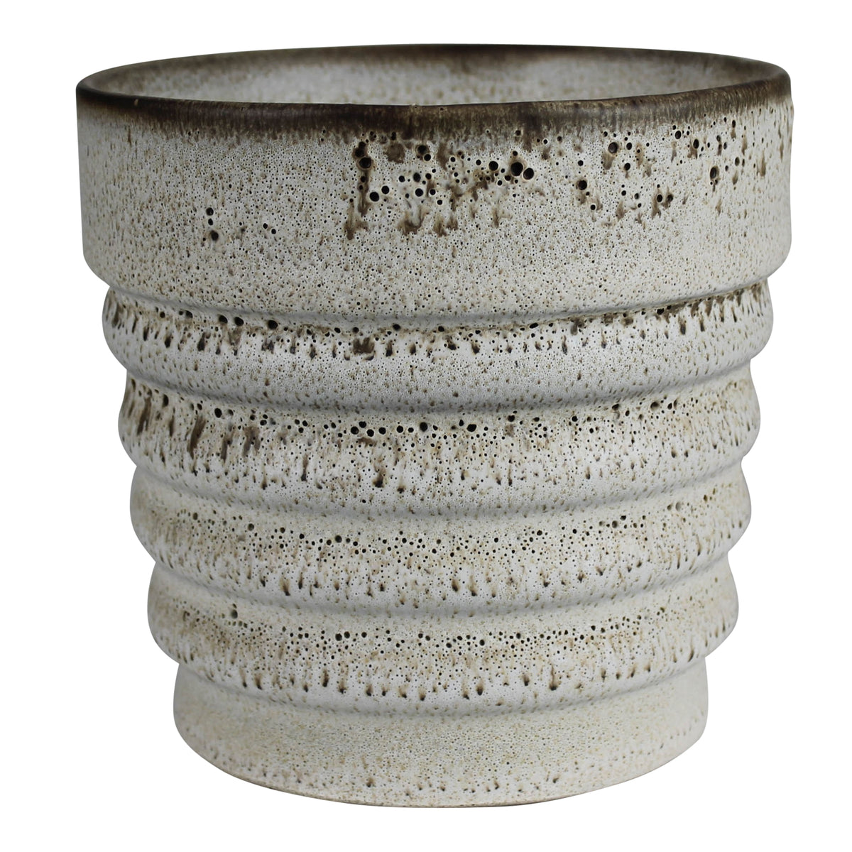 Cachepot with Ribs - 6”