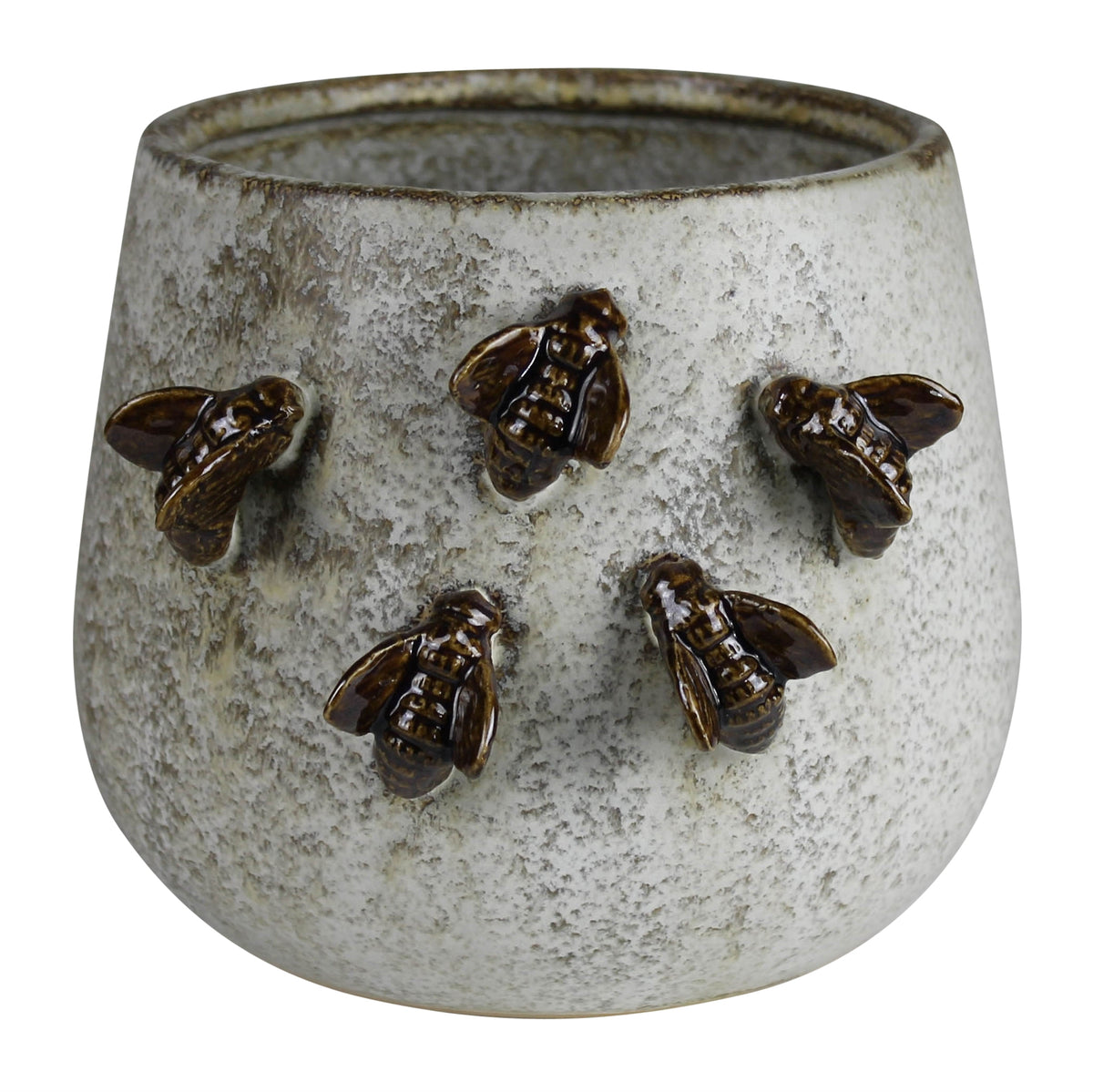 Cachepot with 5 Bees - 4”