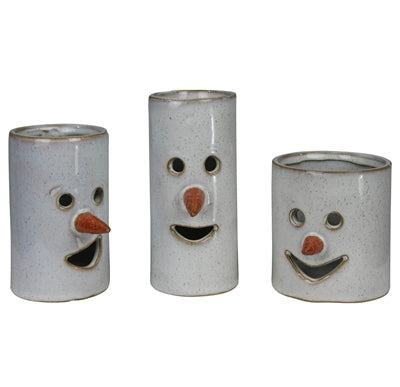 Snowman Tealights, Set/3