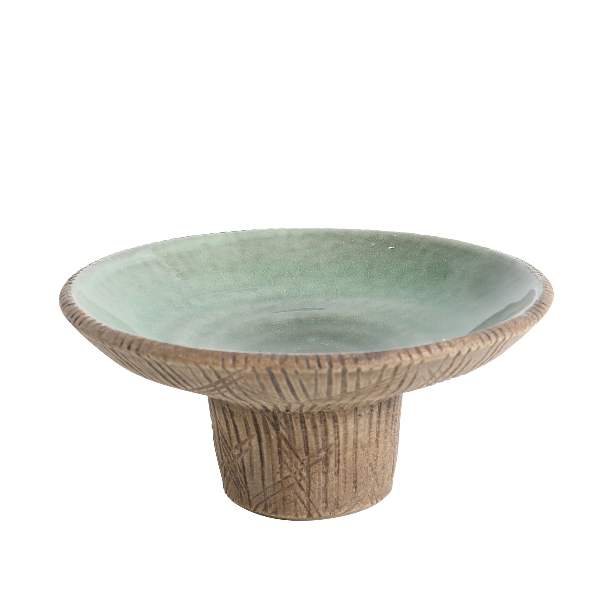 Footed Pedestal - Sm, Ceramic