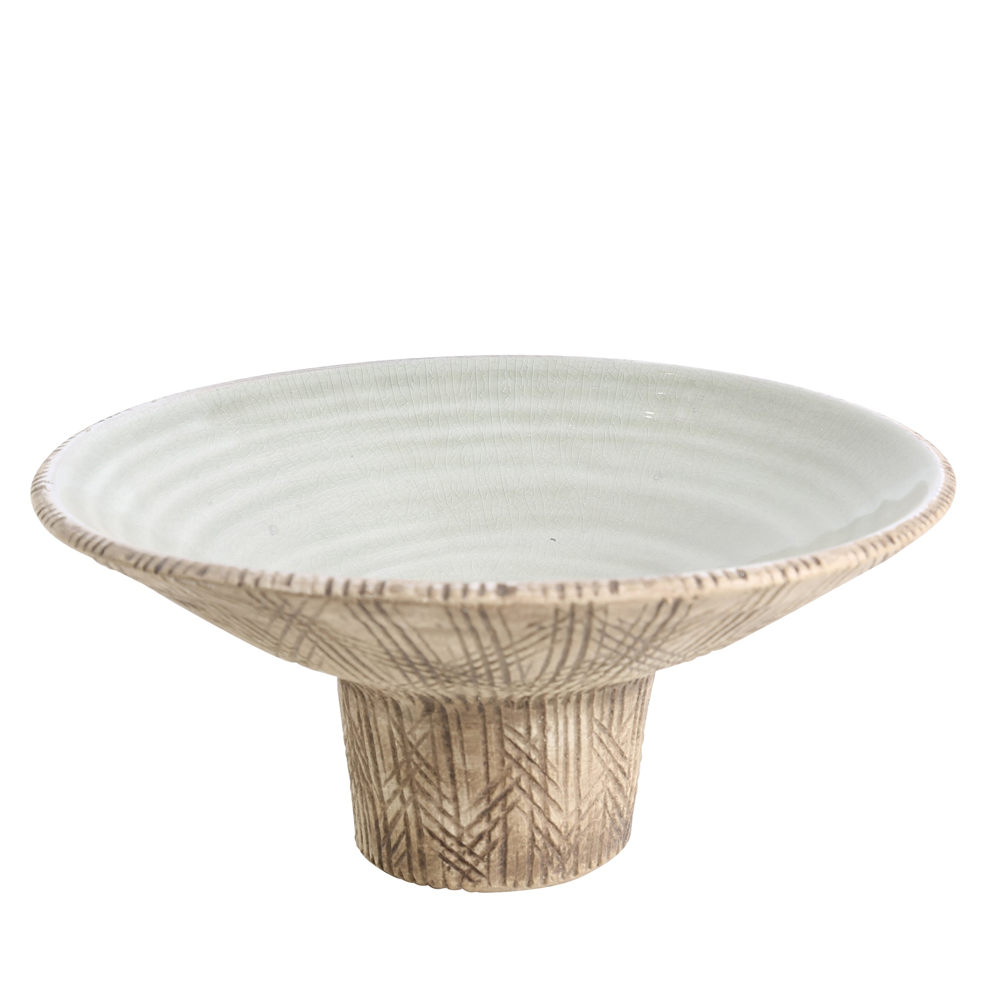 Footed Pedestal - Lrg, Ceramic
