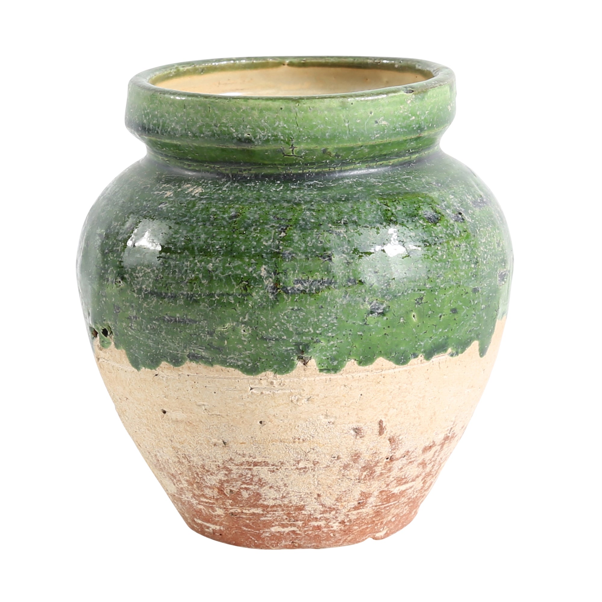 Crock, Ceramic, Green