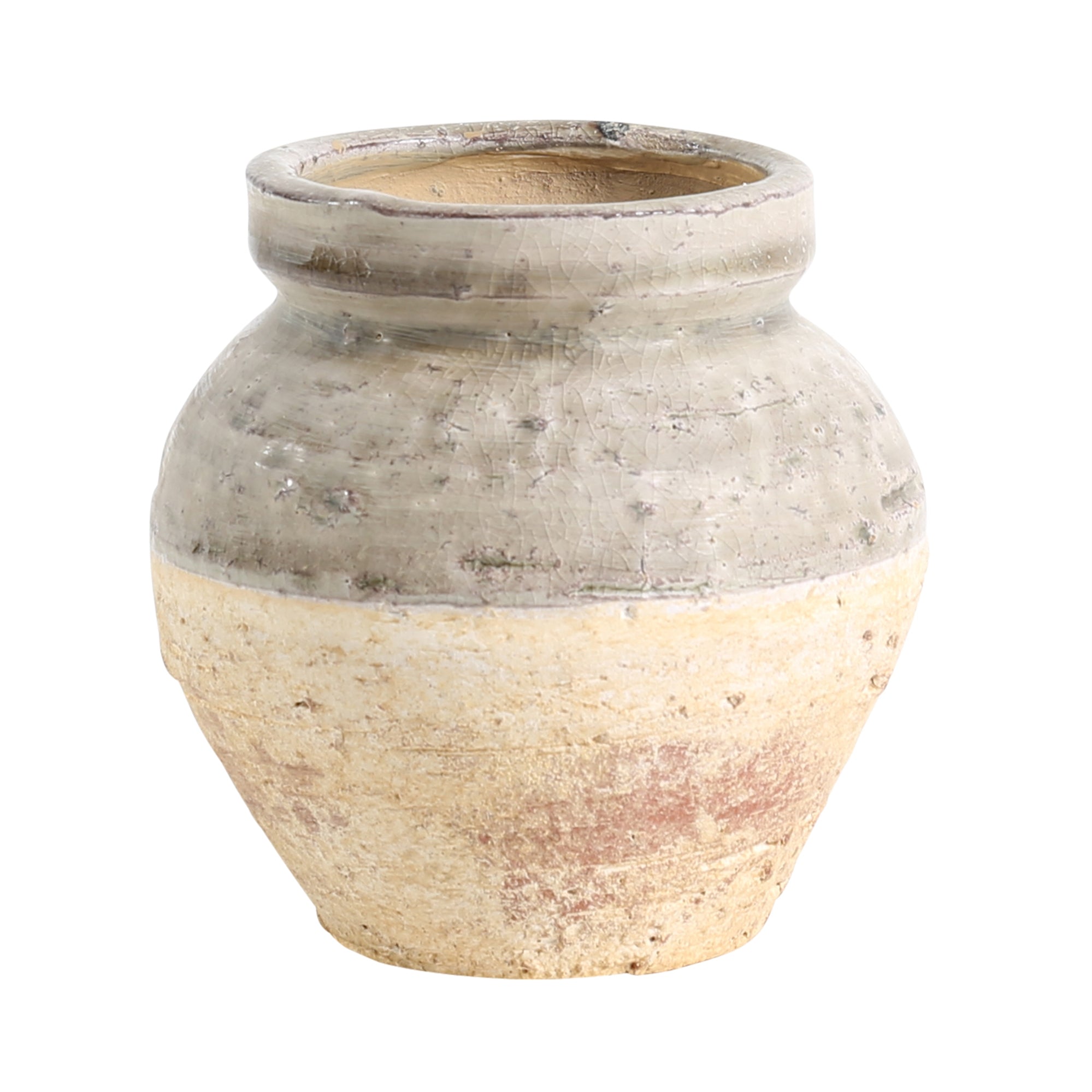 Crock, Ceramic, White