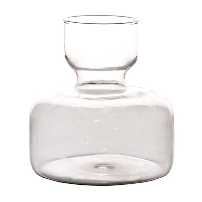 Bulb Vase, Wide Bottom, Glass