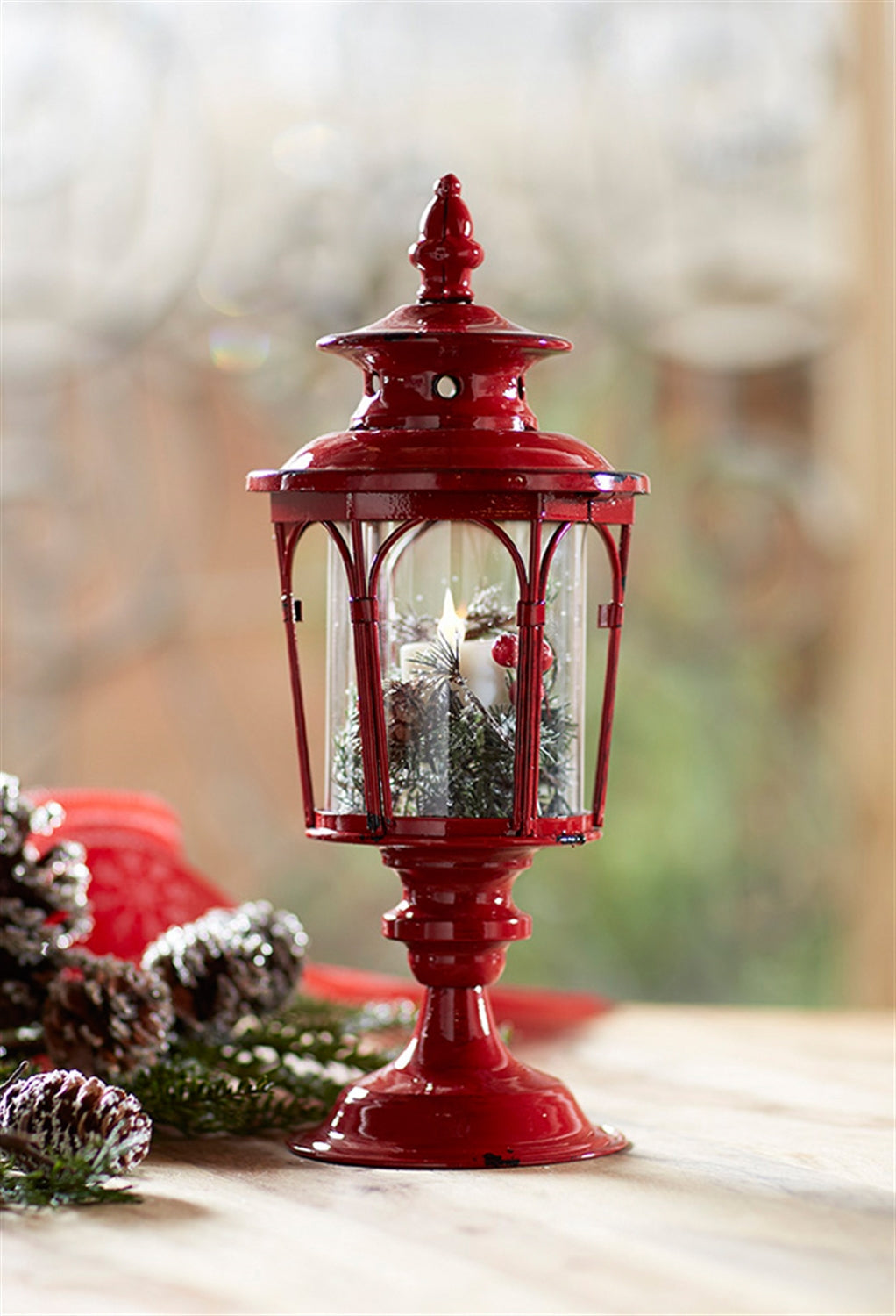 Fillable Lantern 17"H Metal