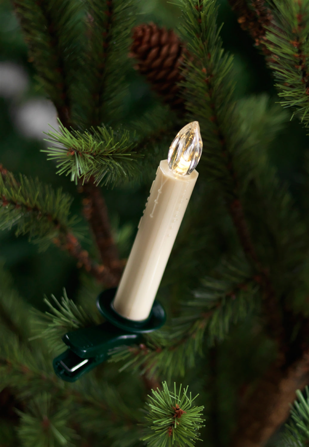 LED Tree Taper Candle w/6 Hr Timer (Set of 12) w/Remote 5.5”H  (Requires 1 AA Battery, Not In