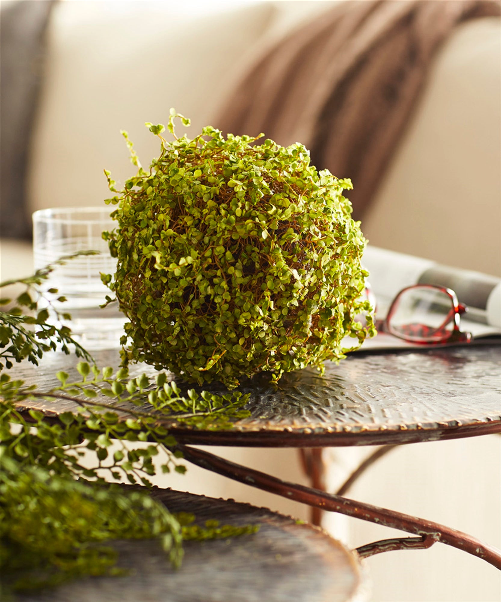 Moss Orb 7"D Foam/Polyester