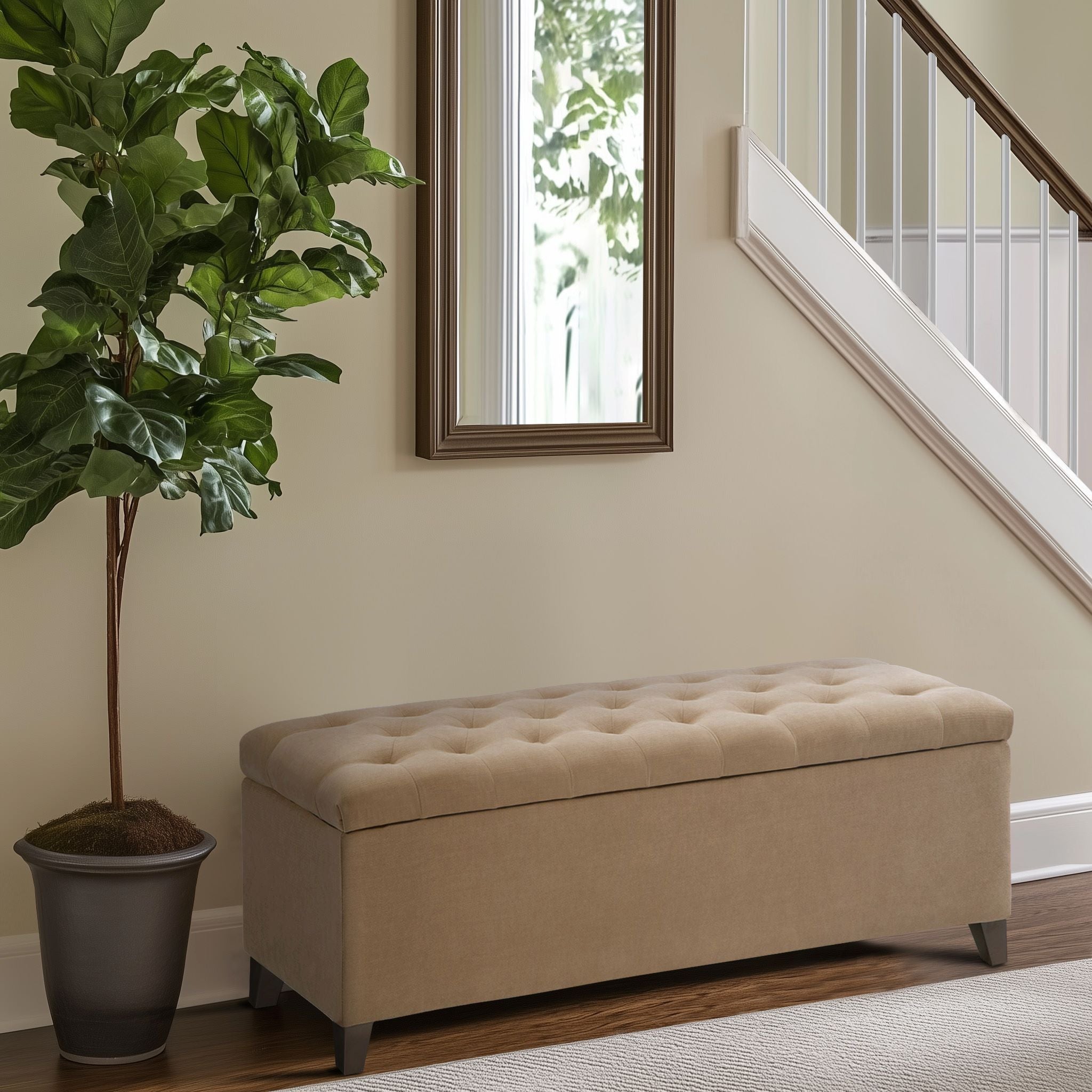 Shandra Tufted Top Soft Close Storage Bench