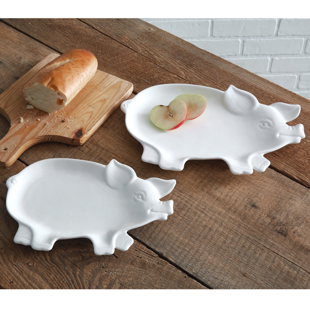 Sweet Piglet Salt Platters (S/2)