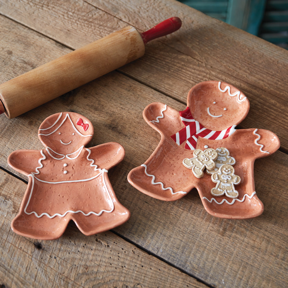 Gingerbread Plates (S/2)