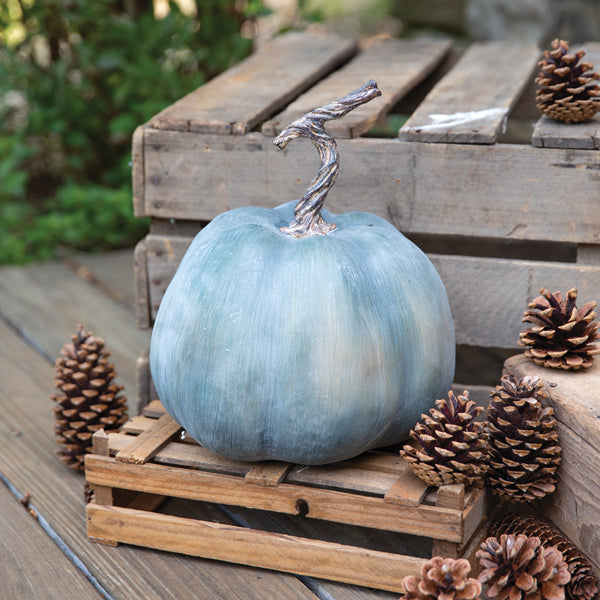Blue Jarrahdale Resin Pumpkin