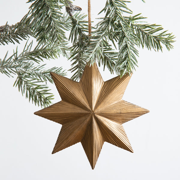 Gilded Celestial Star Ornament - Min of 2