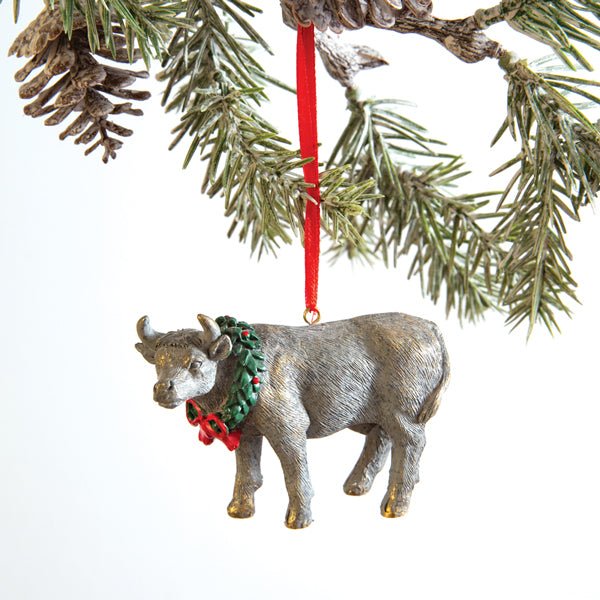 Festive Farmstead Cow Ornament - Min of 4