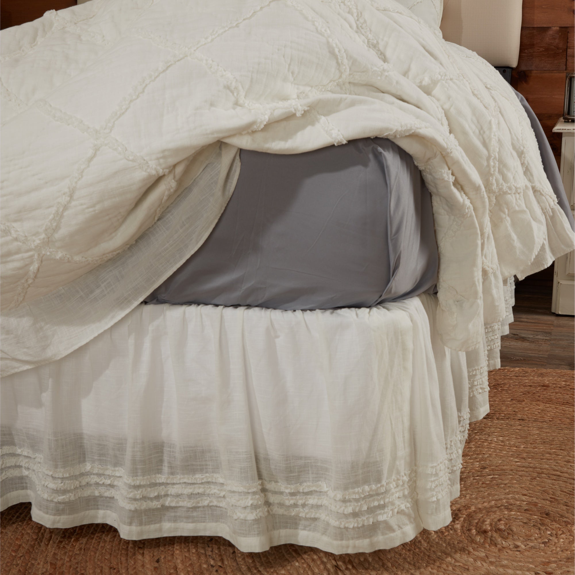 Kathryn Queen Bed Skirt 80Lx60Wx16