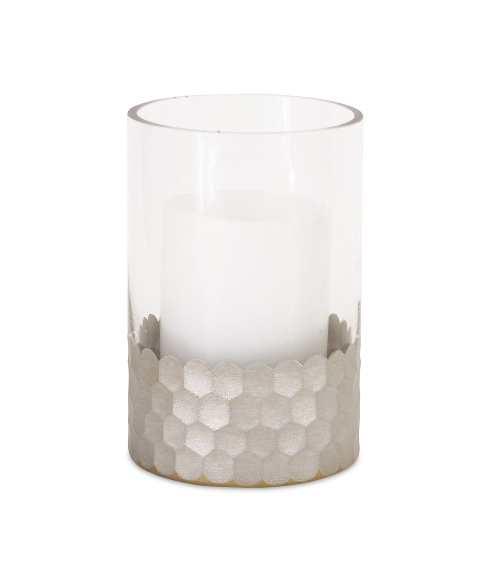 Candle Holder 4"Dx6"H Glass