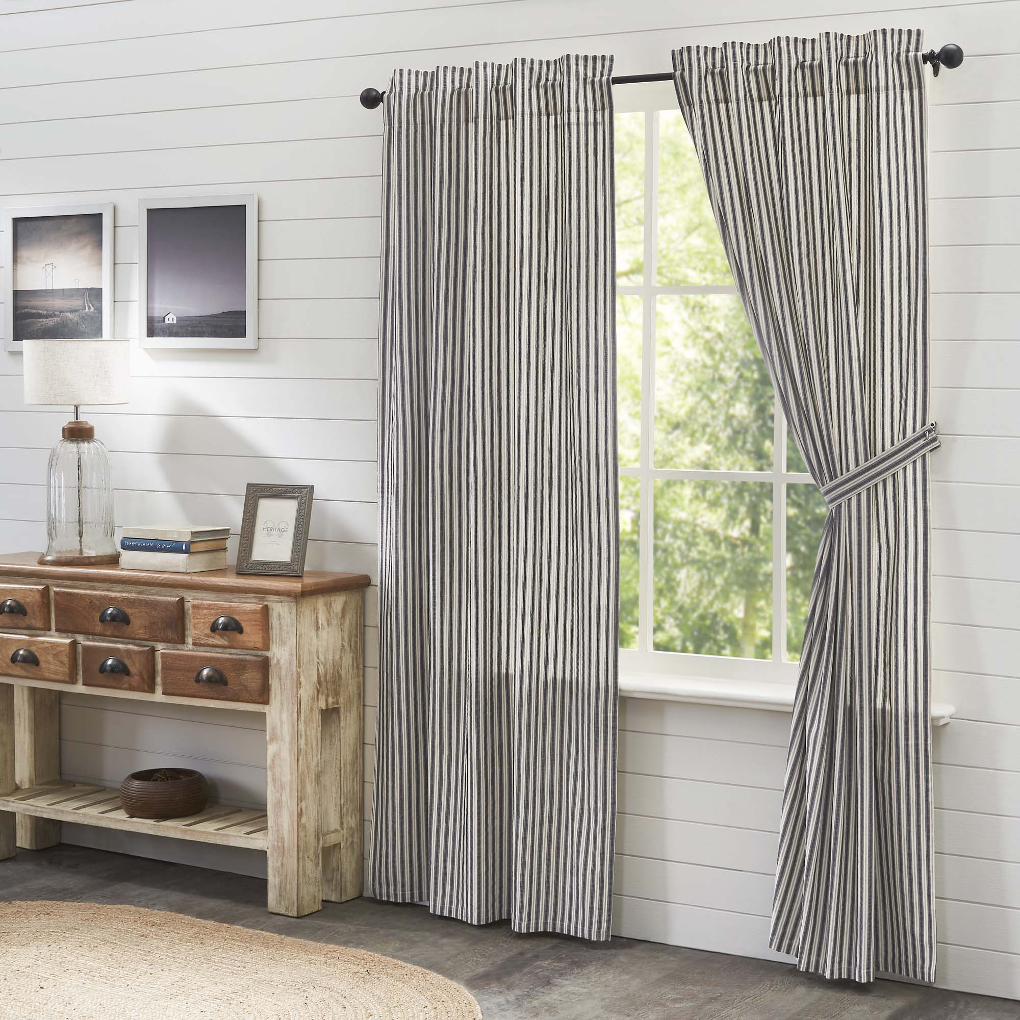 Ashmont Ticking Stripe Panel Set of 2