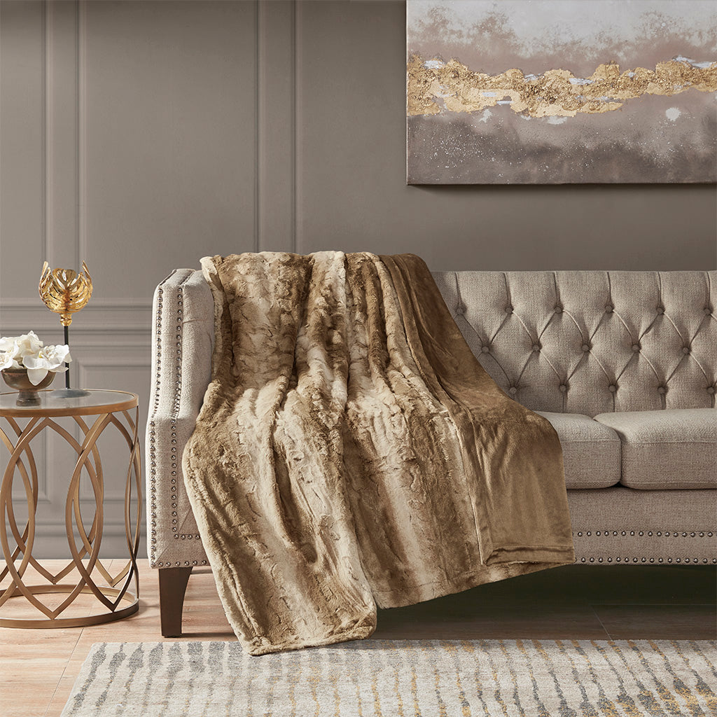 Zuri Oversized Faux Fur Throw
