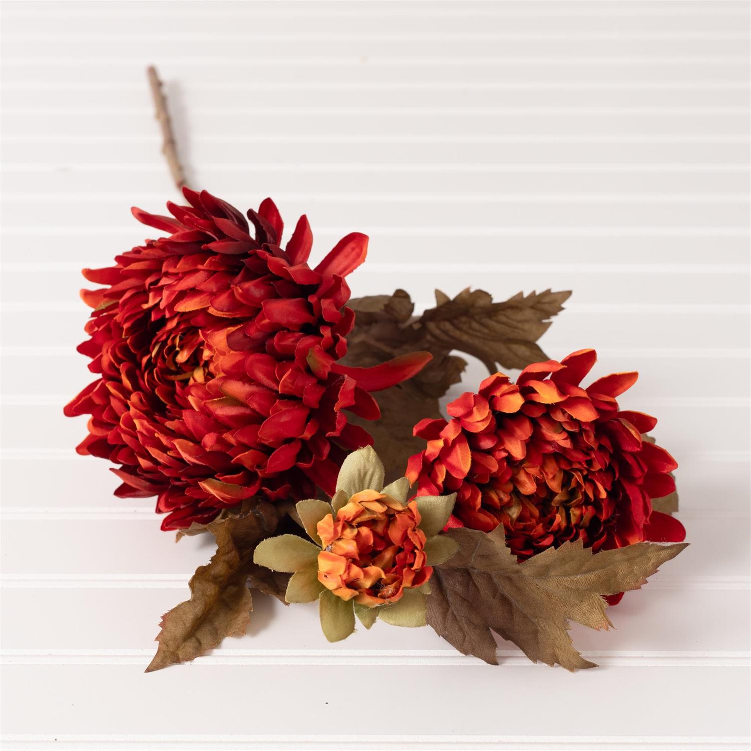 Orange Rust Mum Spray