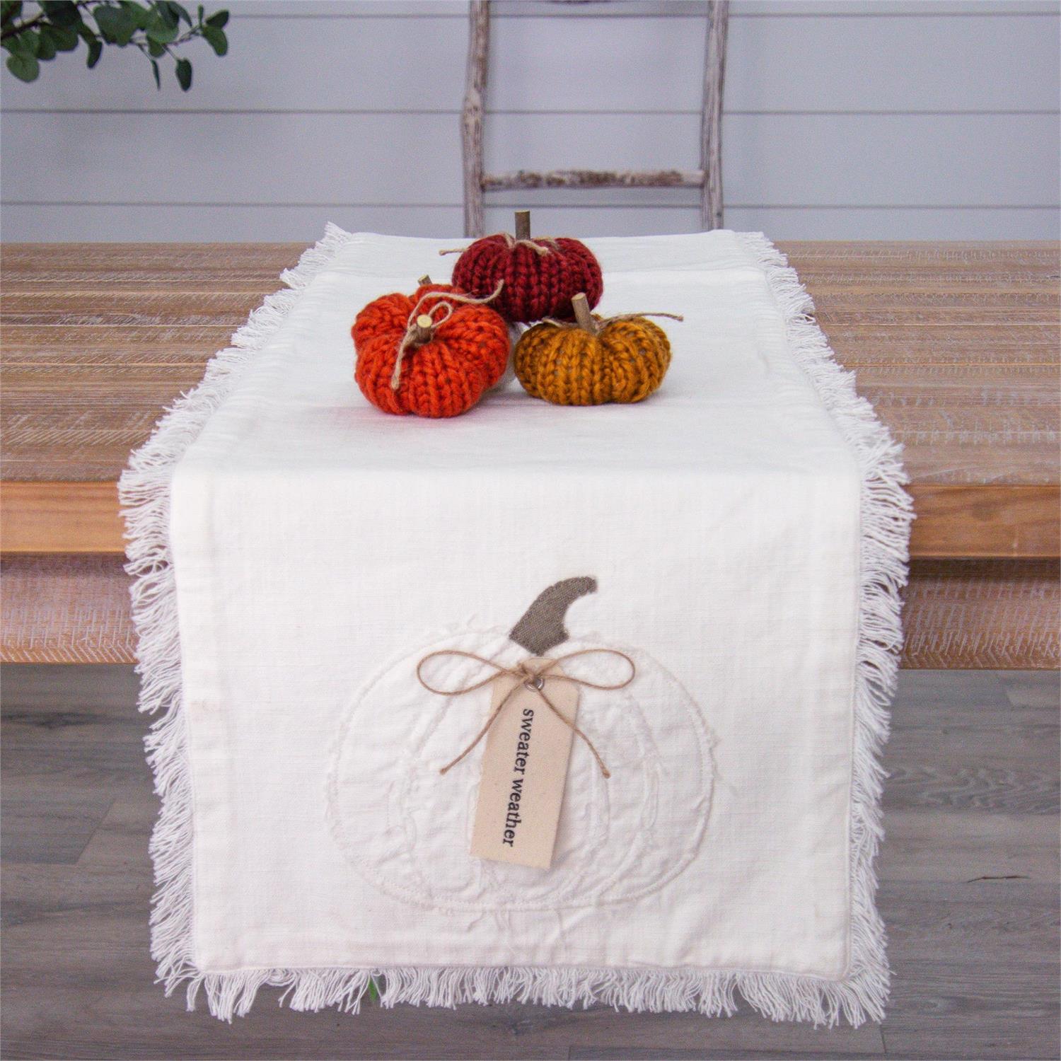 Raggedy Pumpkin Runner w/ Tag