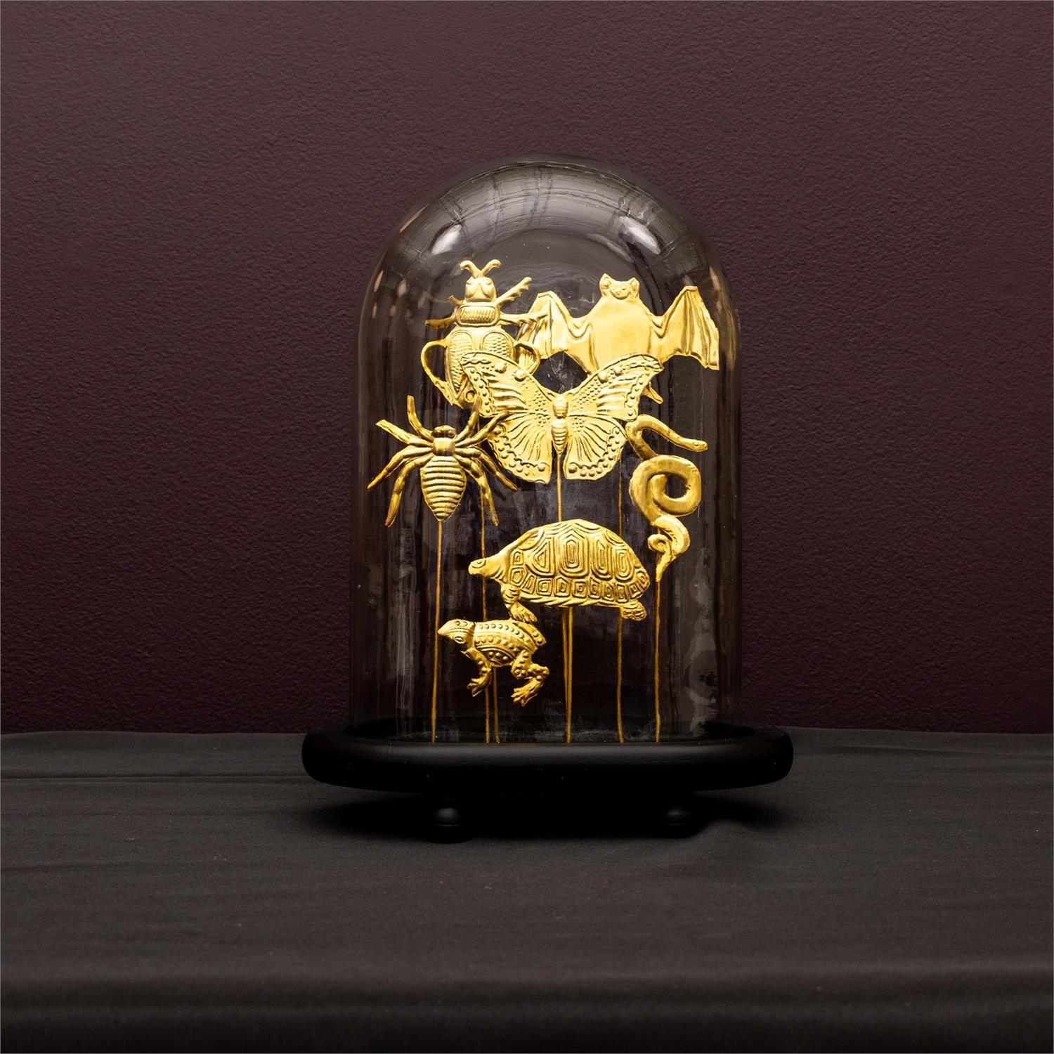 Gilded Creature Curios Dome