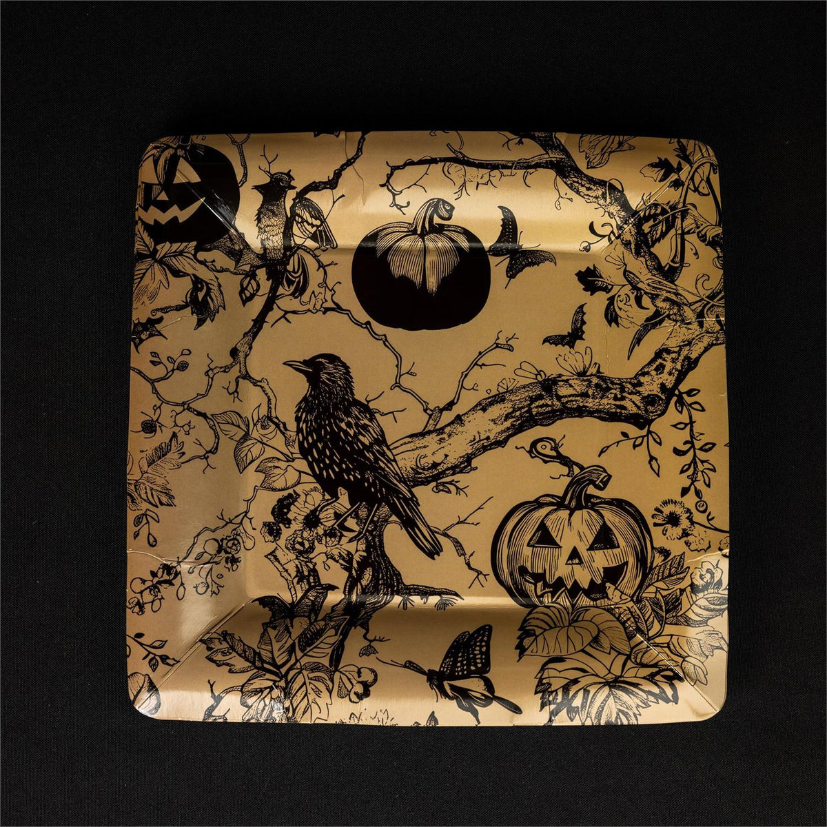 Paper Plates - Haunted Threads - 8 Ct - 10 In