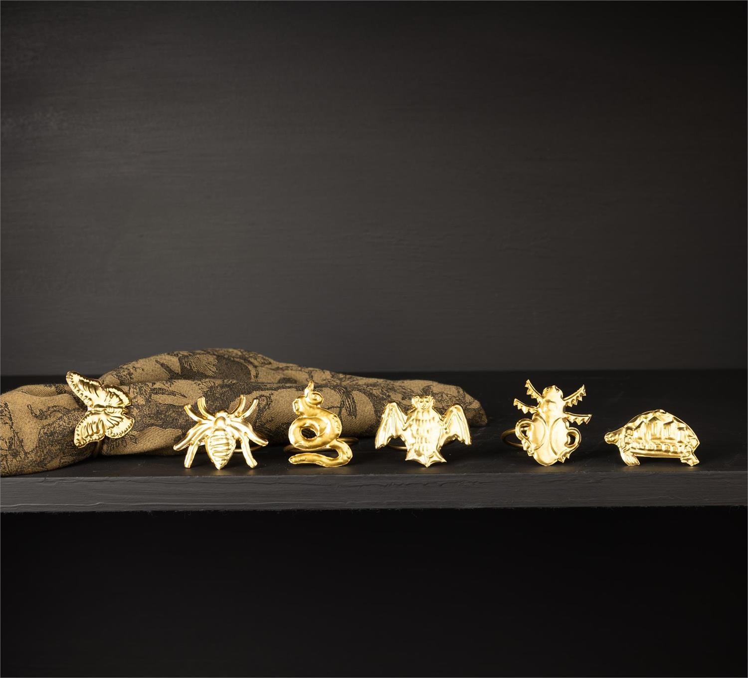 Napkin Rings - Gilded Creature Curios