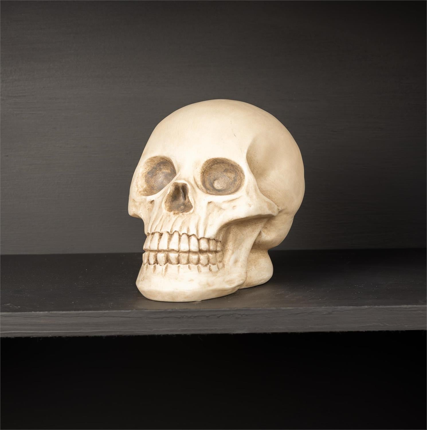 Eerie LED Glow Skull