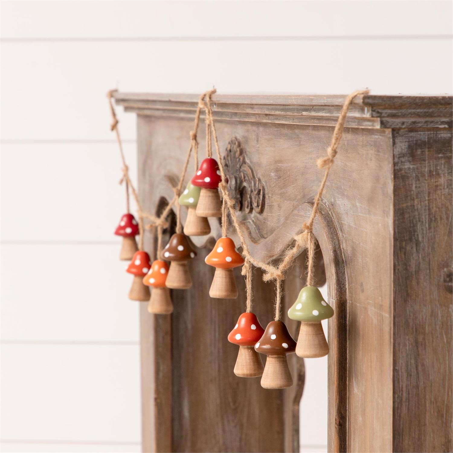 Wood Mushroom Garland